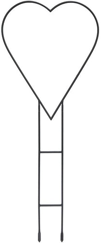 Achla Designs TSW-12KD Heart Hanger Wrought Iron Garden Trellis, Black
