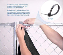 Load image into Gallery viewer, BOEN Privacy Screen Fence Netting Mesh Fabric Windscreen with Reinforced Aluminum Grommets for Garden Fence Or Any Outdoor Metal or Wooden Fencing 6 Ft. X 15 Ft. (Green) (6&#39; x 20&#39;, Black)