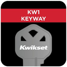 Load image into Gallery viewer, Kwikset Tavaris Single Cylinder Handleset w/Vedani Lever Featuring SmartKey in Satin Nickel