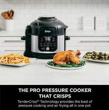 Load image into Gallery viewer, Ninja Foodi 6.5qt Pro 11-in-1 FD302 Sous Vide, Pressure Cooker, Air Fryer/Crisper, Dehydrate, Slow Cook, Steam, Make Yogurt, Bake/Roast, Sear/Sauté, and Keep Foods Warm Inside the Pot, with a Stainless Finish PLUS 2 Accessories