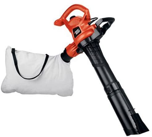 BLACK+DECKER 3-in-1 Electric Leaf Blower, Leaf Vacuum, Mulcher, 12-Amp (BV3600)