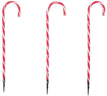 Load image into Gallery viewer, Home Accents Holiday 27 in. Lighted Candy Cane Pathway Light (3-Set)