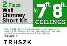 Load image into Gallery viewer, Z Line SK-KZ 2-12" Short Chimney Pieces for 7' to 8' Ceilings, Stainless