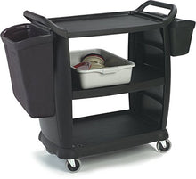 Load image into Gallery viewer, Carlisle CC11SH03 Silverware Bin 11-Inch x 18-Inch x 11-Inch, Polycarbonate, Black