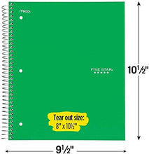 Load image into Gallery viewer, Five Star Spiral Notebook