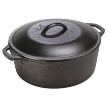 Load image into Gallery viewer, Lodge 5 Quart Cast Iron Dutch Oven. Pre-Seasoned Pot with Lid and Dual Loop Handle