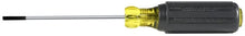 Load image into Gallery viewer, Klein Tools 612-4 Screwdriver, Flat Head Terminal Block Screwdriver, 1/8-Inch Cabinet Tip, 4-Inch Round Shank