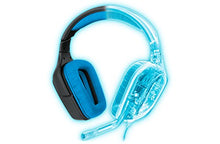Load image into Gallery viewer, Logitech G430 7.1 DTS Headphone: X and Dolby Surround Sound Gaming Headset for PC, Playstation 4 – On-Cable Controls – Sports-Performance Ear Pads – Rotating Ear Cups – Light Weight Design, Blue/Black