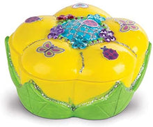 Load image into Gallery viewer, Melissa &amp; Doug Decorate-Your-Own Favorite Things Craft Kits Set: Flower and Heart Treasure Box and Butterfly Bank