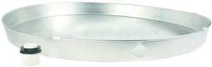 22 in. I.D. Aluminum Water Heater Drain Pan with PVC Fitting