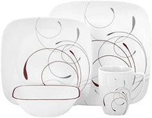 Load image into Gallery viewer, Corelle Square 16-Piece Dinnerware Set, Splendor, Service for 4