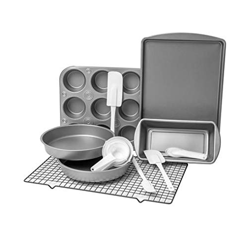 BakerEze 20 Piece Bakeware Set with Cooling Rack & Baking Accessories