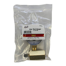 Load image into Gallery viewer, DANCO Gas Test Gauge for 0-15 psi at 1/10 Increments, Chrome-Plated (94352)