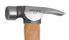 Load image into Gallery viewer, Estwing Sure Strike California Framing Hammer - 25 oz Straight Rip Claw with Milled Face &amp; Hickory Wood Handle - MRW25LM