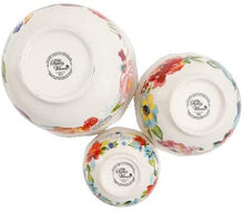 Load image into Gallery viewer, Celia 3-Piece Sentiment Serving Bowl Set, Made of Durable Stoneware, Dishwasher and Microwave Safe