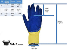 Load image into Gallery viewer, G &amp; F 1607L Cut Resistant Work Gloves, 100-Percent Kevlar Knit Work Gloves, Make by DuPont Kevlar, Protective Gloves to Secure Your hands from Scrapes, Cuts in Kitchen, Wood Carving, Carpentry and Dealing with Broken Glass, 1 Pair, Large