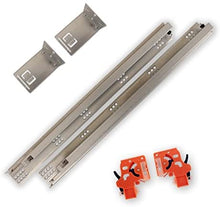Load image into Gallery viewer, 15&quot; Soft Close, Under-Mount, Full Extension Drawer Slide, 85 lb Capacity