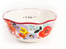 Load image into Gallery viewer, 5-Piece Prep Set, 4-Piece Durable Stoneware Measuring Bowls with 4-cup Measuring Cup,Multicolor