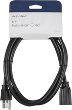 Load image into Gallery viewer, Insignia - 6&#39; Extension Power Cord - Black