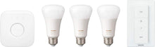 Load image into Gallery viewer, Philips Hue Phillips-HUE LED Lightbulbs 3-Bulb Starter Kit All Colrs in Rainbow &amp; White 4 Pound