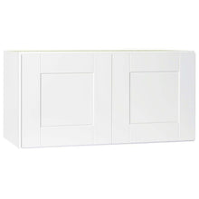 Load image into Gallery viewer, HAMPTON BAY KW3015-SSW Rsi Home Products Shaker Wall Bridge Cabinet, White, 30&quot; x 15&quot;