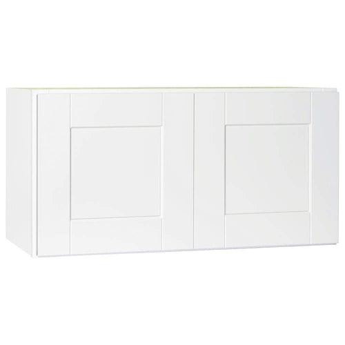 HAMPTON BAY KW3015-SSW Rsi Home Products Shaker Wall Bridge Cabinet, White, 30