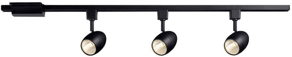 Hampton Bay Black Dimmable LED Track Kit