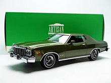Load image into Gallery viewer, Greenlight Collectibles Artisan Collection 1976 Ford Gran Torino Metallic Vehicle (1: 18 Scale), Dark Green