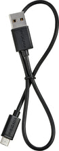 Load image into Gallery viewer, Insignia - 1&#39; Short Micro USB Charge and Sync Cable - Black