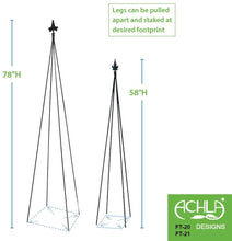 Load image into Gallery viewer, Achla Designs Fleur-De-Lis GardenTrellis, 58-in