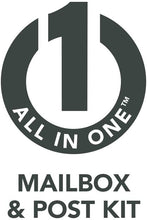 Load image into Gallery viewer, Rubbermaid Large Deluxe Plastic Mailbox and Post Combo