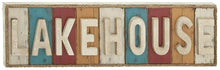 Load image into Gallery viewer, Woodland Imports 48629 Lake House Written Wood Rope Wall Decor