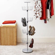 Load image into Gallery viewer, Household Essentials Revolving 4 Tier Shoe Tree