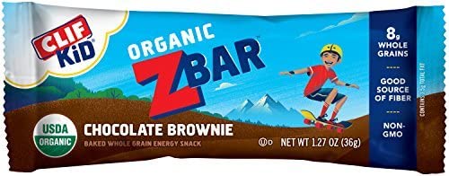 Clif Bar Clif Kid ZBAR - Organic Granola Bars - - (1.27 Ounce Energy Bars, Lunch Box Snacks,) Chocolate Brownie,18 Count