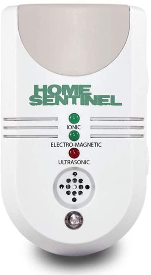 Home Sentinel 5 in 1- Rodents Pest Control Insect and Rodent Repeller - Ultrasonic, Electromagnetic Repeller with Ionizer and Automatic Night Light