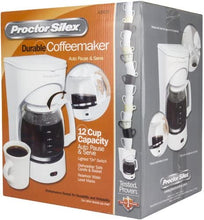 Load image into Gallery viewer, Proctor Silex 43501 12-Cup White Coffeemaker