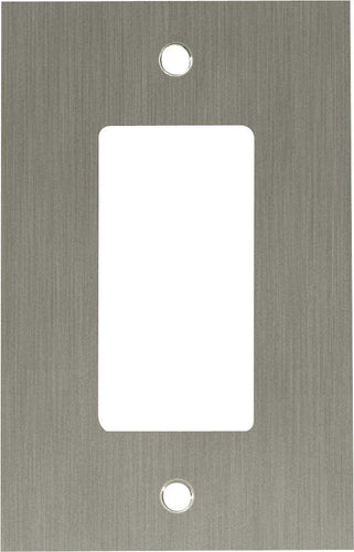 Franklin Brass Concave 1-Gang Single Decorator / Rocker / GFCI Device Wall Switch Plate Cover, Satin Nickel