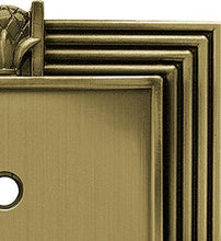 Load image into Gallery viewer, Franklin Brass 64474 Pineapple Single Toggle Switch Wall Plate/Switch Plate/Cover, Tumbled Antique Brass