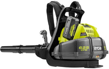 Load image into Gallery viewer, Ryobi RY40440 40 Volt 145 MPH 625 CFM Cordless Brushless Variable Speed Backpack Leaf Blower with Lithium-Ion Battery and Charge Kit