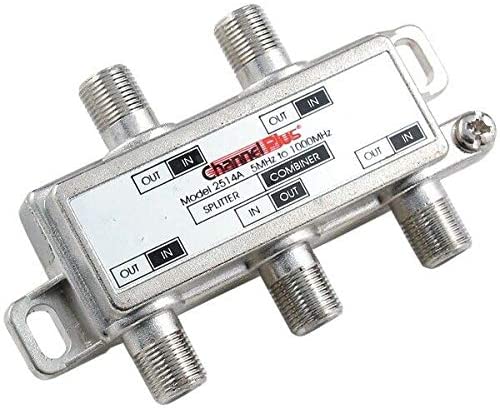 Channel Plus 2514 DC/IR Passing Splitter/Combiner - 4-way - 5-1000MHz 782644003424