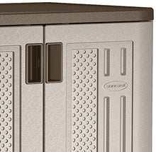 Load image into Gallery viewer, Suncast 36" Resin Base Garage Storage Cabinet, Platinum