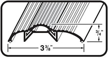 Load image into Gallery viewer, Low 3-3/8" Wide Aluminum Door Threshold with Vinyl Seal - #99008