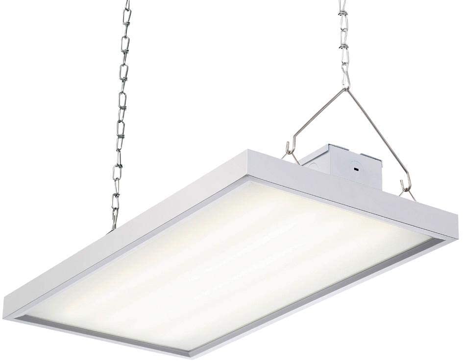 105-Watt 2 ft. White Integrated LED Backlit High Bay Hanging Light with 11 550 Lumens 5000K