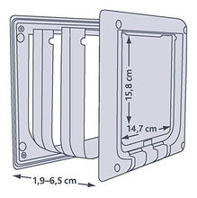 Load image into Gallery viewer, Trixie Pet Products 4-Way Locking Cat Door with Tunnel, White