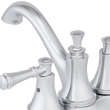 Load image into Gallery viewer, Silverton 4 in. Centerset 2-Handle Bathroom Faucet with Metal Drain Assembly in Chrome