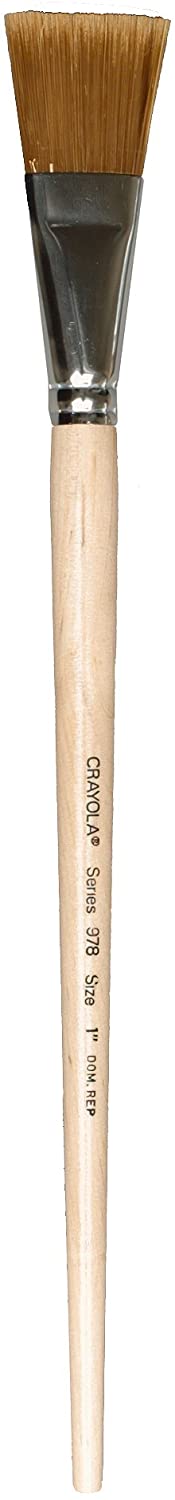 Binney & Smith Crayola(R) Acrylic Brush Series 978, 1", Hair Length 1 1/4"