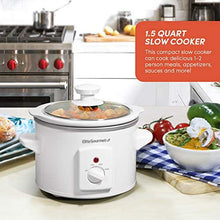 Load image into Gallery viewer, Maxi-Matic MST-250XW Slow Cooker, 1.5 Quart, White