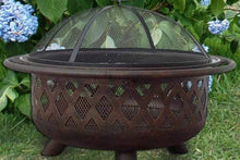Load image into Gallery viewer, Serenelife Endless Summer, WAD792SP, Bronze Crossweave Firebowl Fire Pit Outdoor Firepit