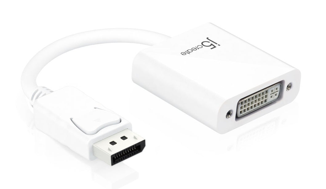 J5 Create JDA134 DisplayPort to DVI Adapter for PC and Notebook
