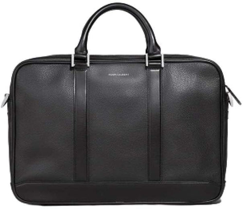 Hook & Albert Black Leather Formal Briefcase